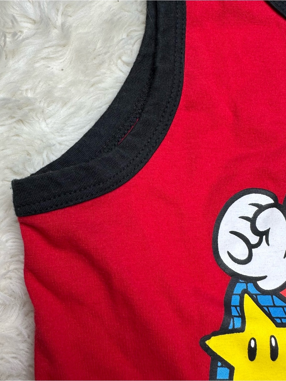 Super Mario Tank Top Red Size 7 - Picture 7 of 16